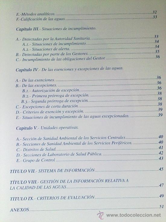 Libros: PROGRAMA REGIONAL DE VIGILANCIA SANITARIA DEL AGUA DE CONSUMO HUMANO - Foto 3