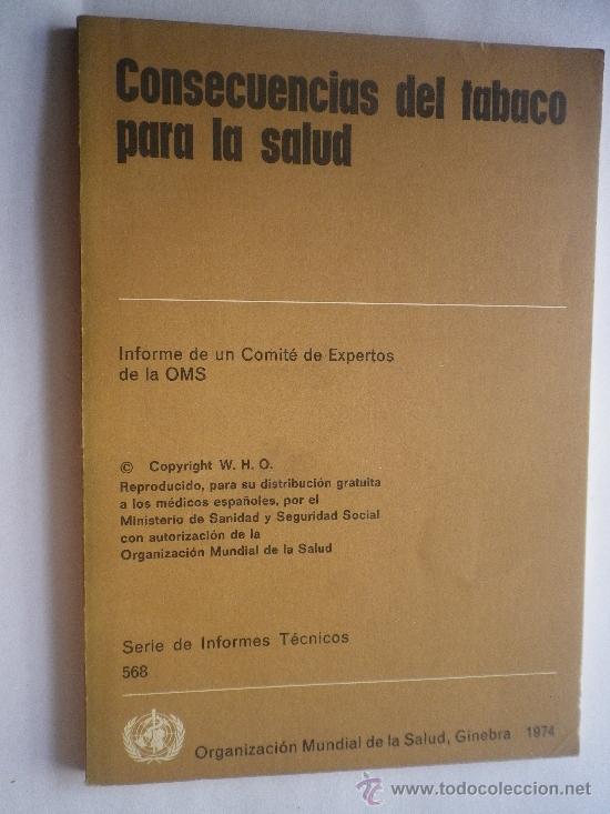 Libros: CONSECUENCIAS DEL TABACO EN LA SALUD - Foto 1