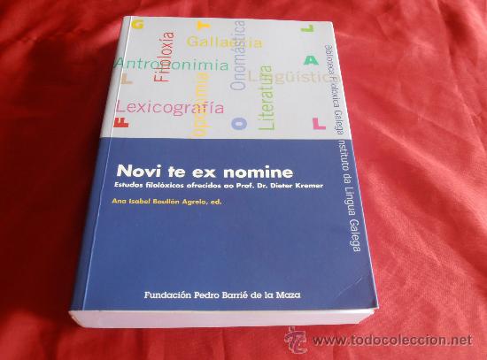 Libros: NOVI TE EX NOMINE, PROF. DIETER KREMER - Foto 1