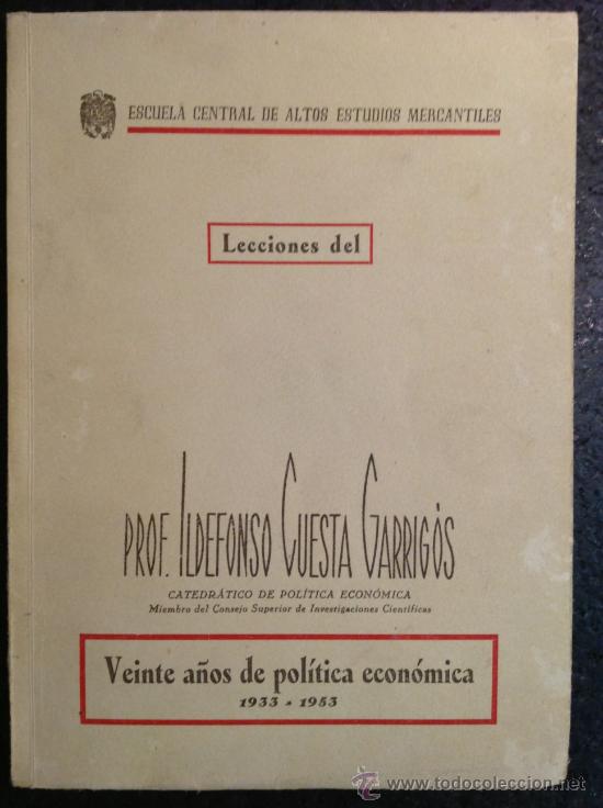 Libros: LECCIONES DEL PROF.ILDEFONSO CUETA GARRIGOS 1954 - Foto 1
