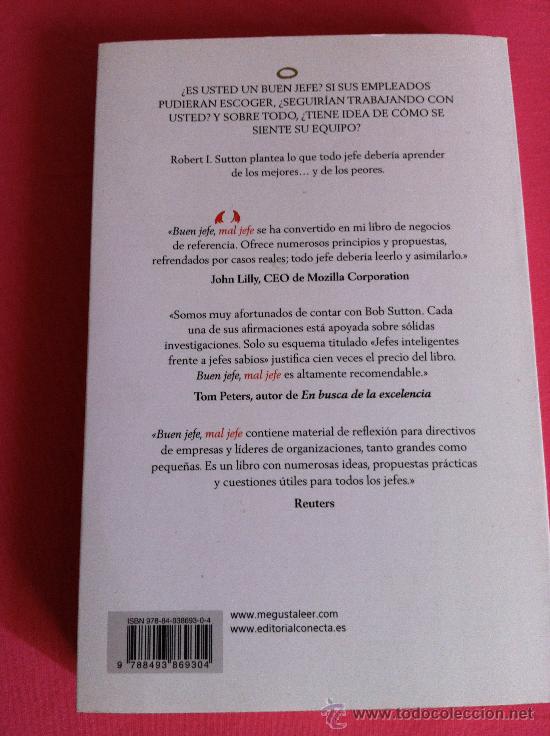 Libros: BUEN JEFE, MAL JEFE. ROBERT I SUTTON. LIDERAZGO - Foto 2