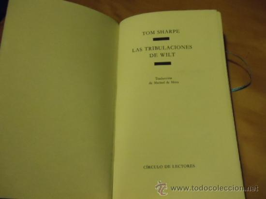 Libros: TOM SHARPE - LAS TRIBULACIONES                               CAJA-5 - Foto 2