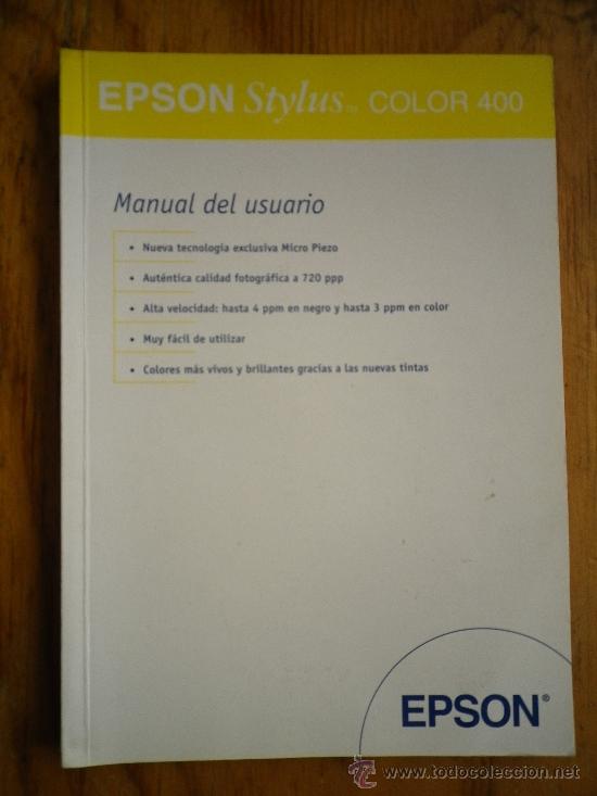 Libros: EPSON STYLUS COLOR 400  MANUAL DE USO - Foto 1