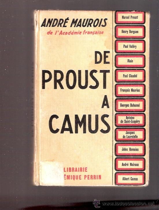 Libros: LIBRO - EN FRANCES - DE PROUST A CAMUS - ANDRE MAUROIS - Foto 1