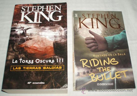 Libros: dos libros de Stephen King (Las tierras Baldias-Montado en la bala) - Foto 1