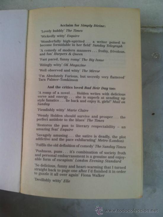 Libros: Simply Divine - Wendy Holden - a&ntilde;o 1999 - Foto 2