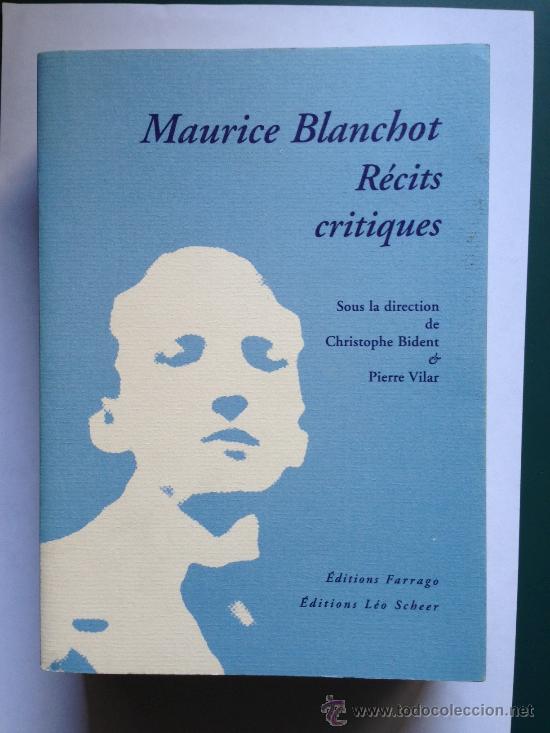 Libros: Maurice Blanchot - Recits critiques - En franc&eacute;s - Foto 1