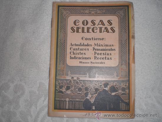 Libros: COSAS SELECTAS  1931 - Foto 1