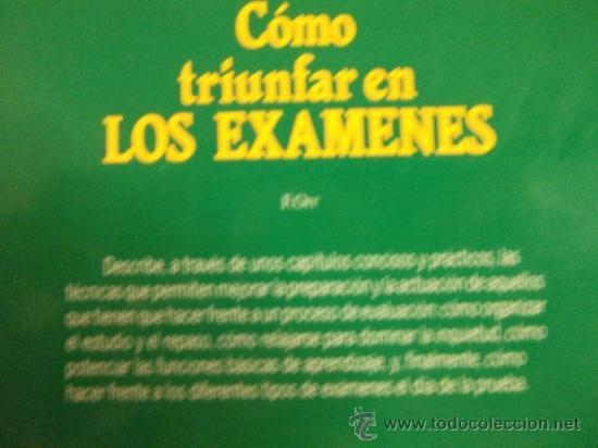 Libros: LOTE DE 2 LIBROS - ED. DEUSTO - COMO ESTUDIAR Y COMO TRIUNFAR EN LOS EXAMENES - Foto 2