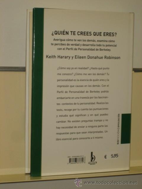 Libros: QUIEN TE CREES QUE ERES - EDICIONES B - Foto 2