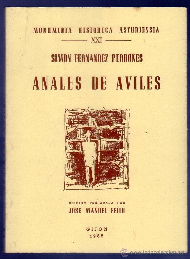 Libros: ANALES DE AVILES. SIMON FERNANDEZ PERDONES. - Foto 1