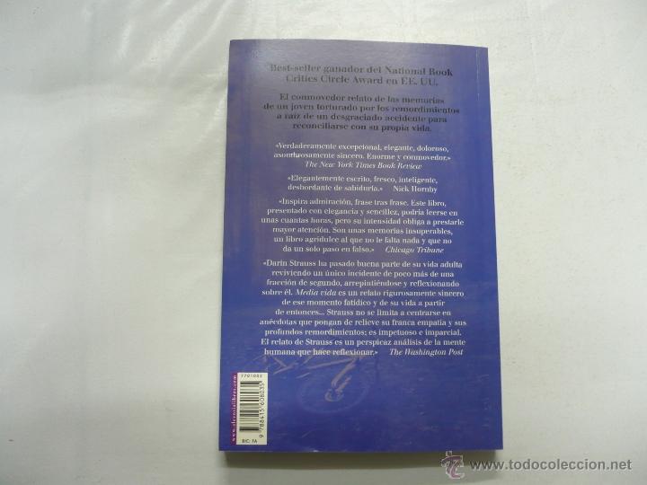 Libros: MEDIA VIDA. DARIN STRAUSS. TDK61 - - Foto 2