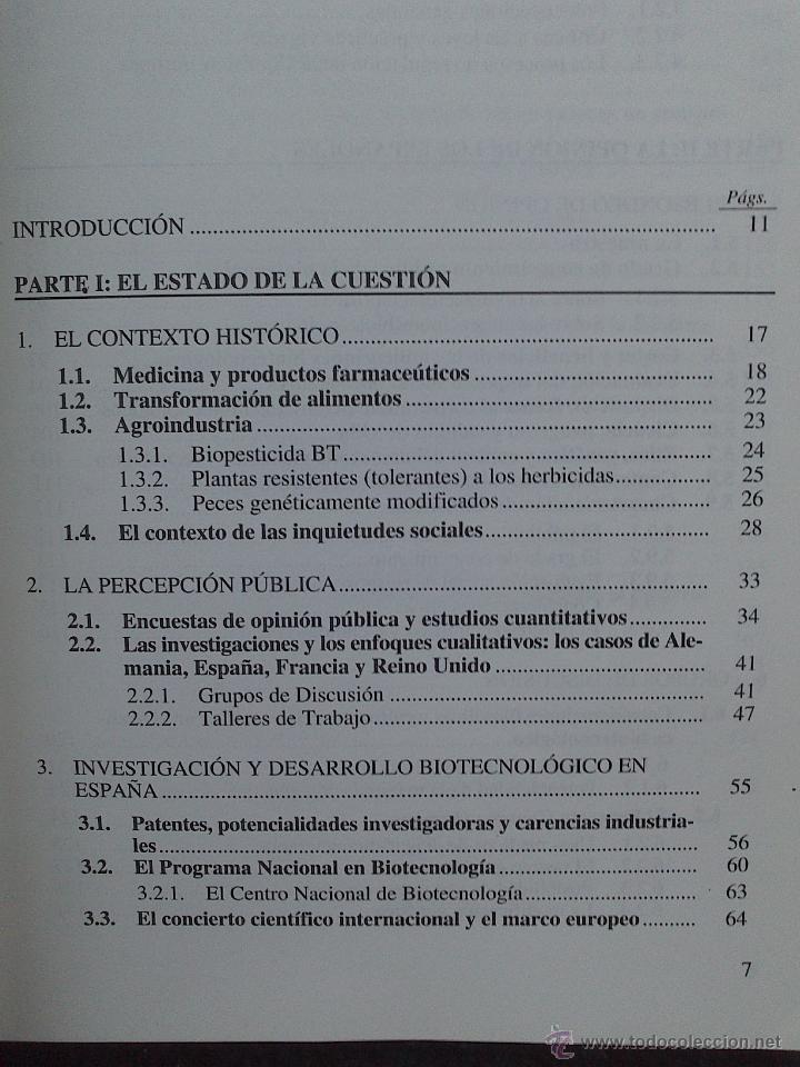Libros: BIOTECNOLOGIA Y SOCIEDAD - Foto 2