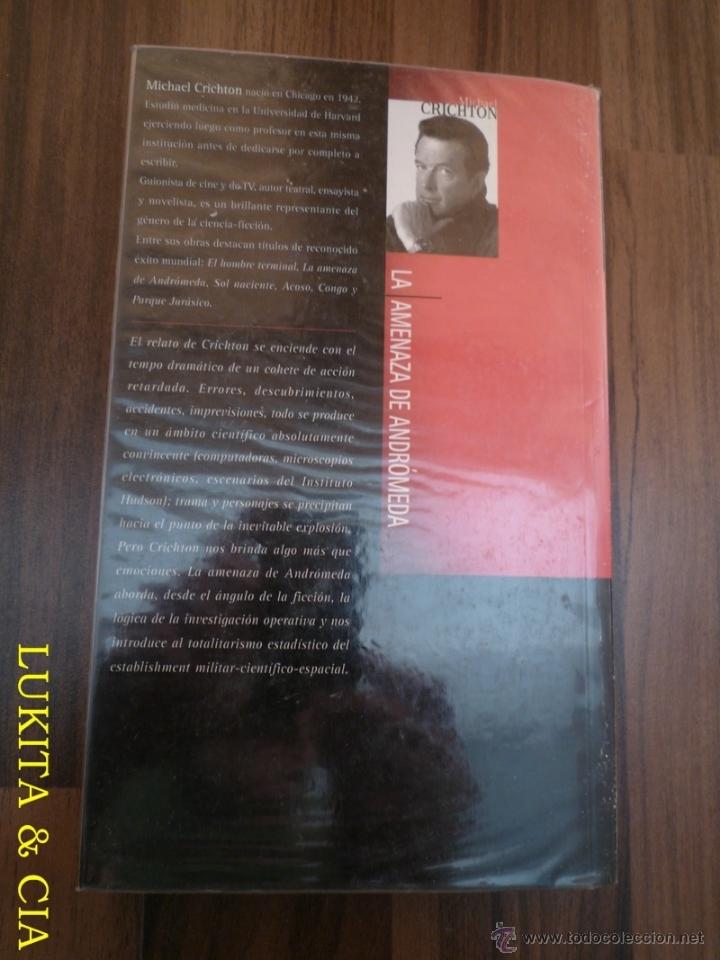 Libros: LIBRO LA AMENAZA DE ANDR&Oacute;MEDA - MICHAEL CRICHTON - Foto 2