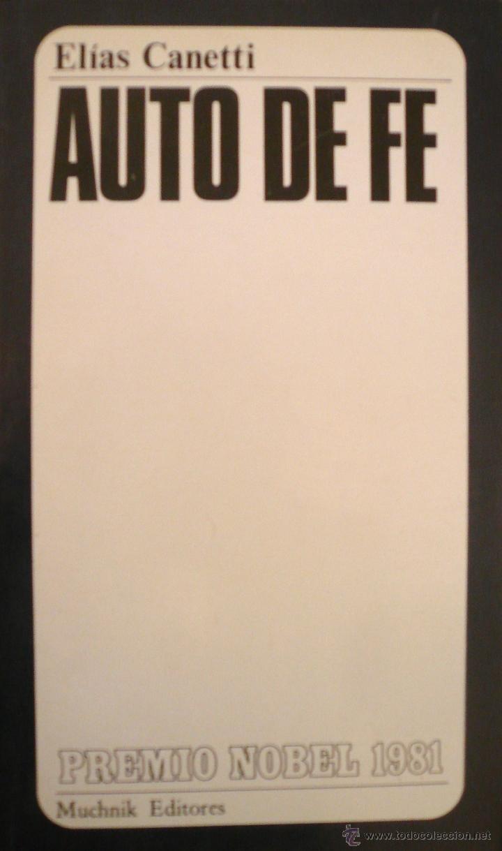 Libros: ELIAS CANETTI / AUTO DE F&Eacute; (D-949) - Foto 1