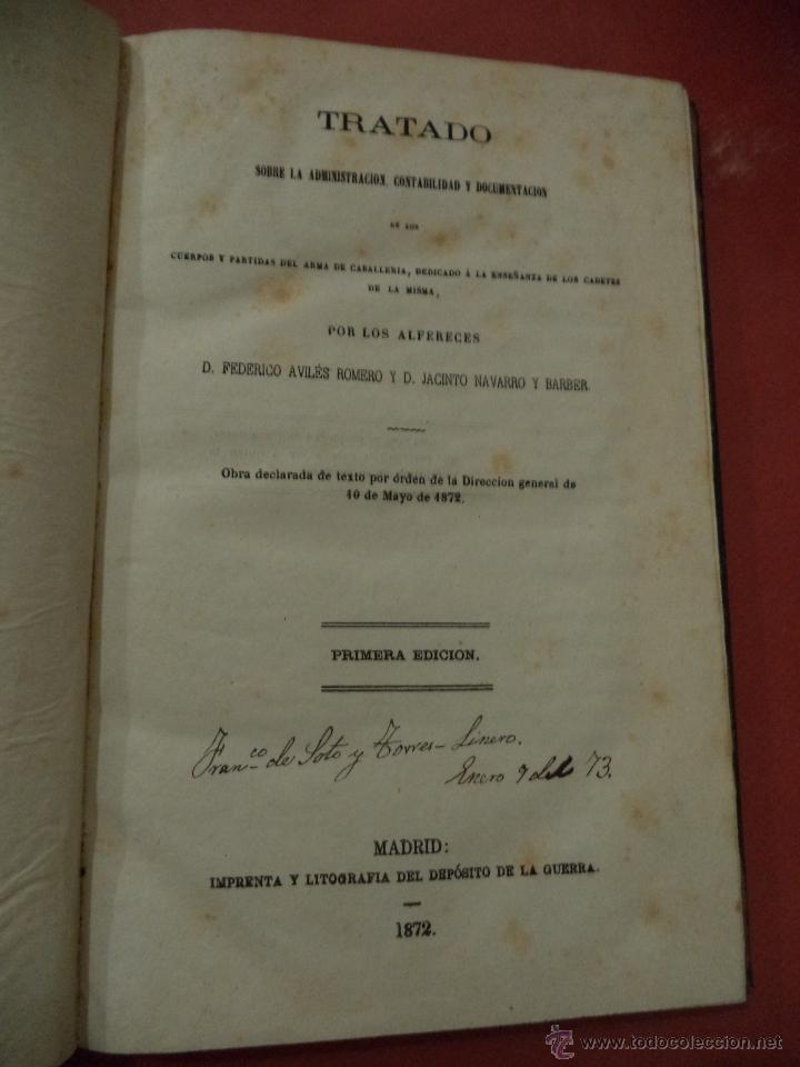 B&uuml;cher: TRATADO SOBRE LA ADMINISTRACI&Oacute;N, CONTABILIDAD Y DOCUMENTACI&Oacute;N DE LOS CUERPOS Y PARTIDAS DEL ARMA...