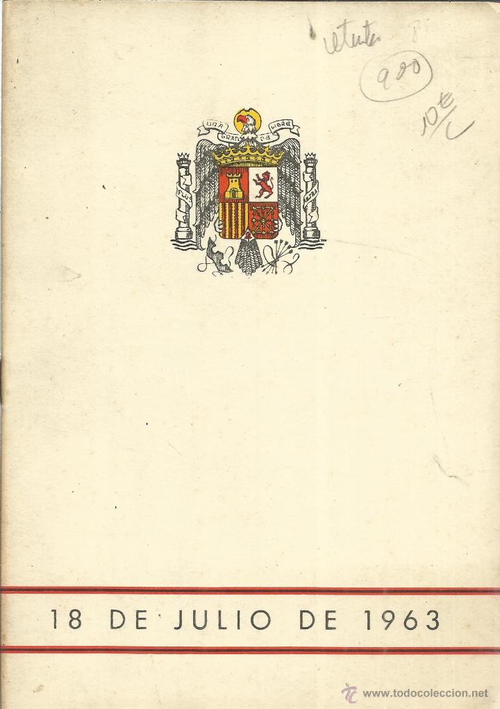 B&uuml;cher: DISCURSO PRONUNCIADO POR EL GOBERNADOR CIVIL RAFAEL FERN&Aacute;NDEZ MART&Iacute;NEZ.ANIV.ALZAMIENTO NACIONAL.1963