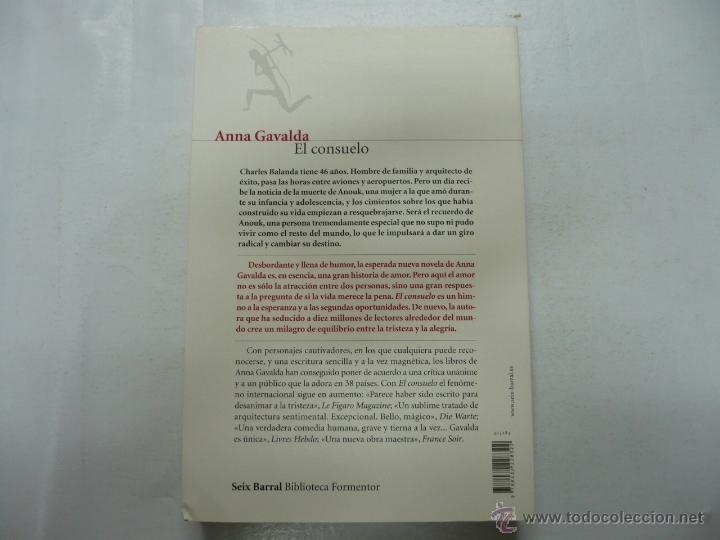 Libros: EL CONSUELO - GAVALDA, ANNA. TDK160 - - Foto 2