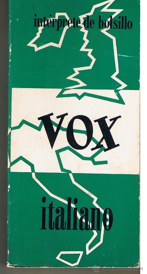 Libros: INTERPRETE DE BOLSILLO:  ITALIANO.  VOX 1971 - Foto 1