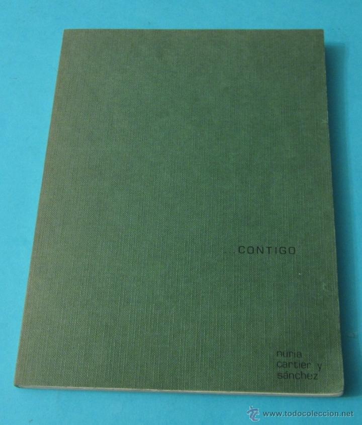 Libros: CONTIGO. NURIA CARTIER Y S&Aacute;NCHEZ. POES&Iacute;A - Foto 1
