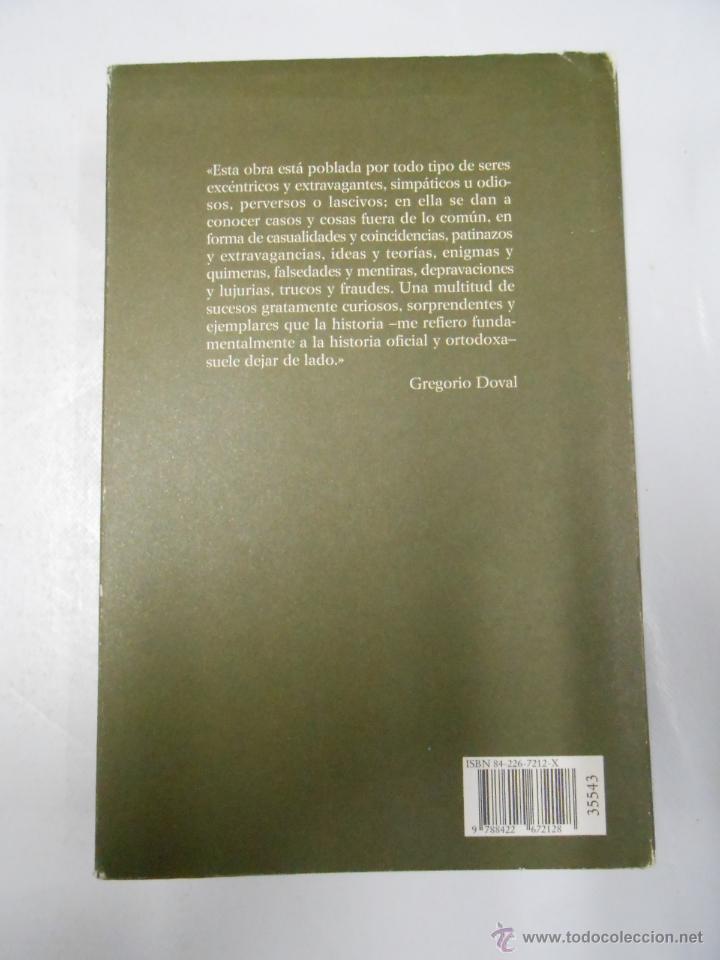 Libros: EL LIBRO DE LOS HECHOS INSOLITOS, GREGORIO DOVAL. TDK165 - - Foto 2