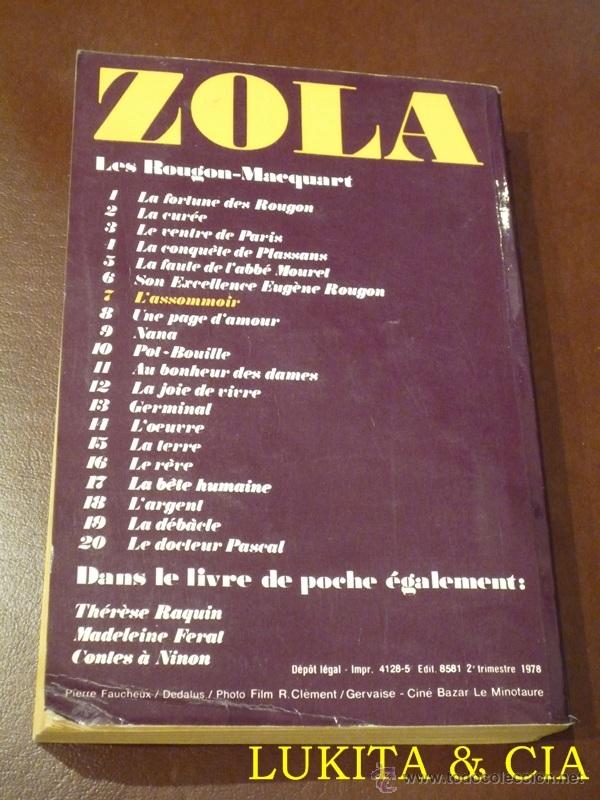 Libros: LASSOMMOIR - &Eacute;MILE ZOLA - Foto 2