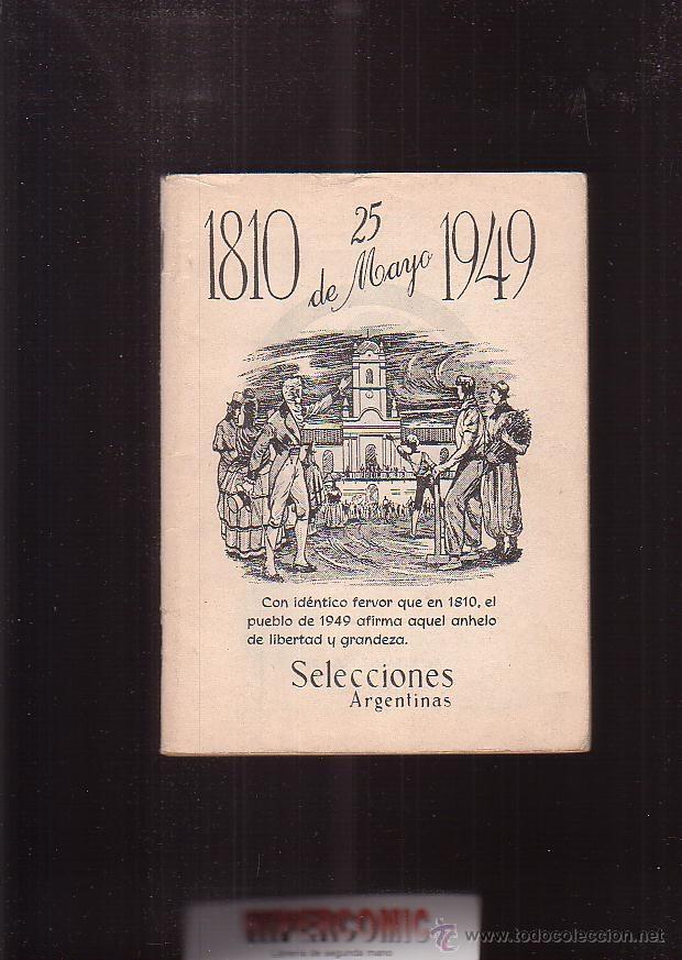 books: SELECCIONES ARGENTINAS, 1810 - 25 DE MAYO 1949