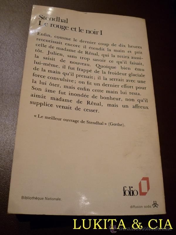 Libros: LE ROUGE ET LE NOIR I Y II - STENDHAL - 1978 - Foto 3