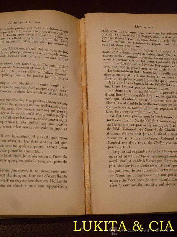 Libros: LE ROUGE ET LE NOIR I Y II - STENDHAL - 1978 - Foto 9