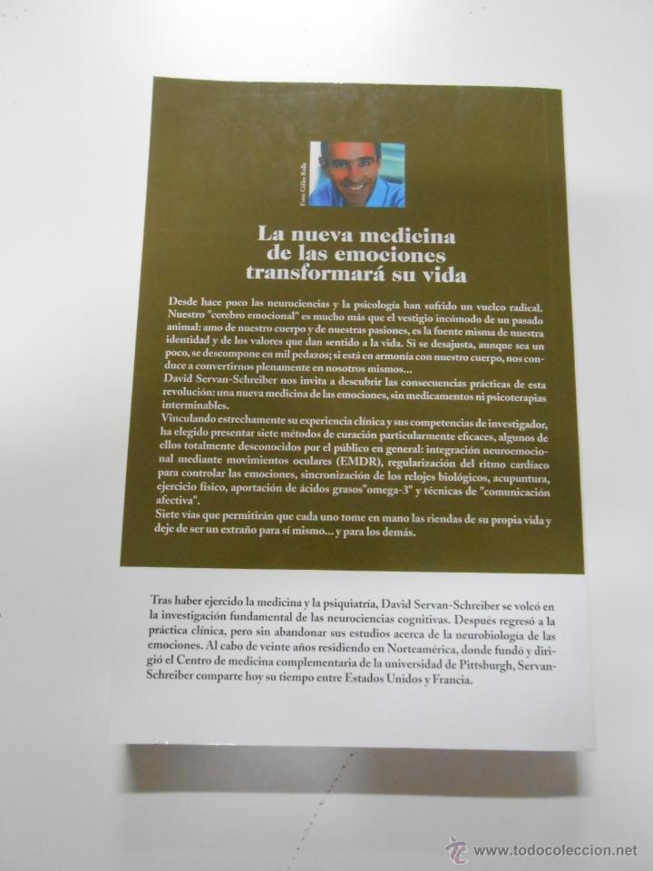 Libros: CURACION EMOCIONAL. DAVID SERVAN-SCHREIBER. TDK120 - - Foto 2
