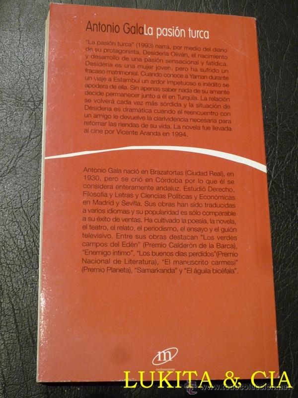 Libros: LA PASI&Oacute;N TURCA - ANTONIO GALA - Foto 2