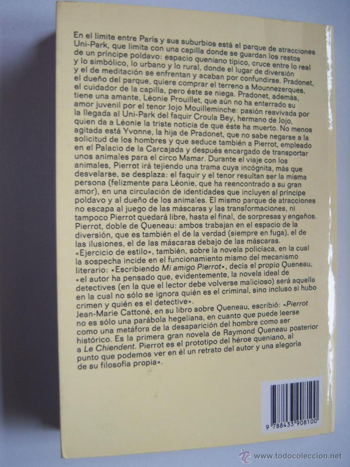 Libros: Pierrot, mi amigo, de Raymond QUENEAU - Foto 2