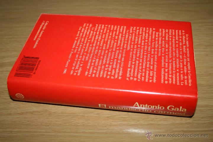 Libros: el manuscrito carmesi de gala - planeta 1990 1&ordf; ed. - libro ref0 - Foto 2