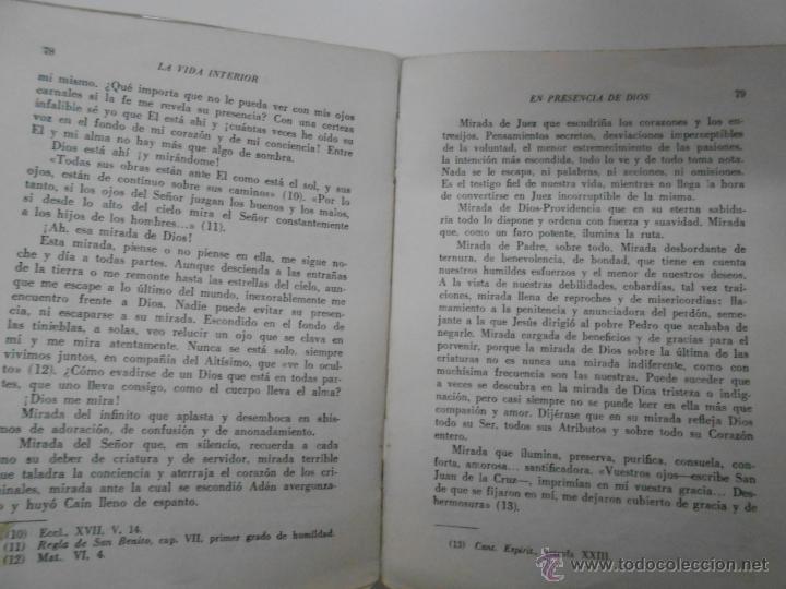 Libros: LA VIDA INTERIOR. L. COLIN, C.SS.R. - TDK172 - - Foto 2