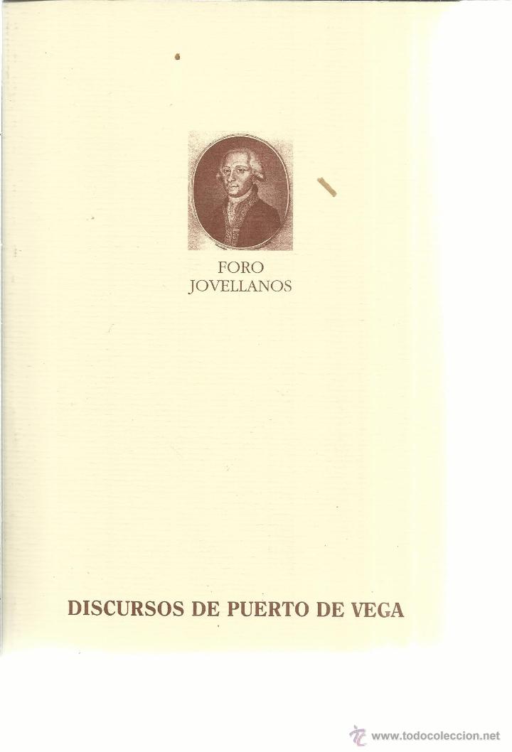 Libros: DISCURSO DE PUERTO DE VEGA. FORO JOVELLANOS. ARTES GR&Aacute;FICAS MU&Ntilde;IZ. GIJ&Oacute;N. 1966