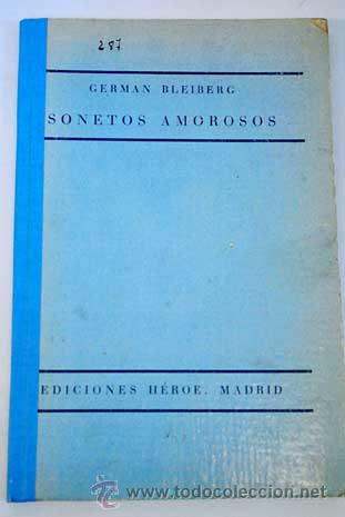 Libros: Sonetos amorosos.- Bleiberg, Germ&aacute;n - Foto 1