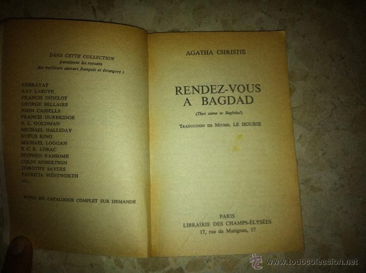 Libros: AGATHA CHRISTIE RENDEZ-VOUS A BAGDAD - Foto 2