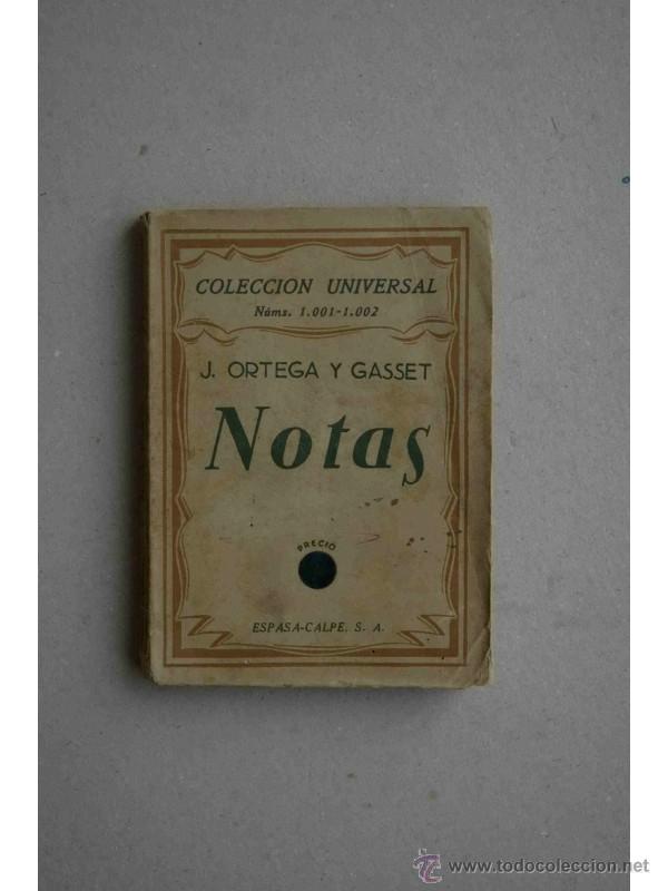 Libros: Notas - ORTEGA Y GASSET, Jos&eacute; - Foto 1