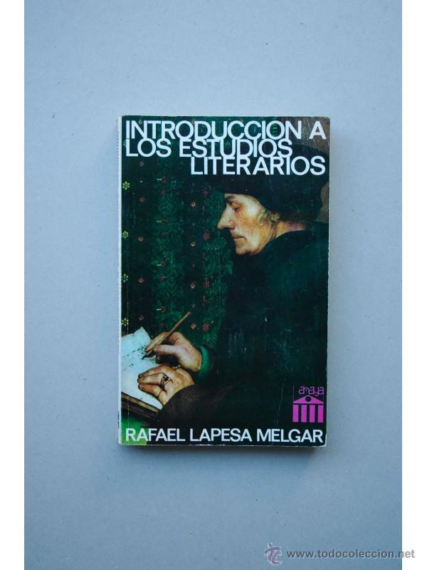 Libros: Introducci&oacute;n a los estudios literarios - LAPESA MELGAR, Rafael - Foto 1