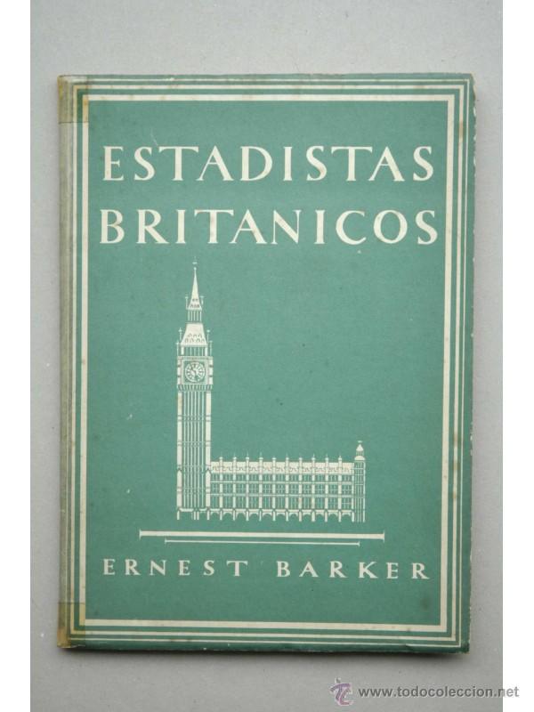 Libros: Estadistas brit&aacute;nicos - BARKER, Ernest - Foto 1