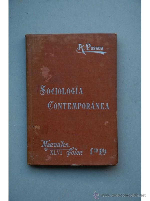 Libros: Sociolog&iacute;a contempor&aacute;nea - POSADA, Adolfo - Foto 1