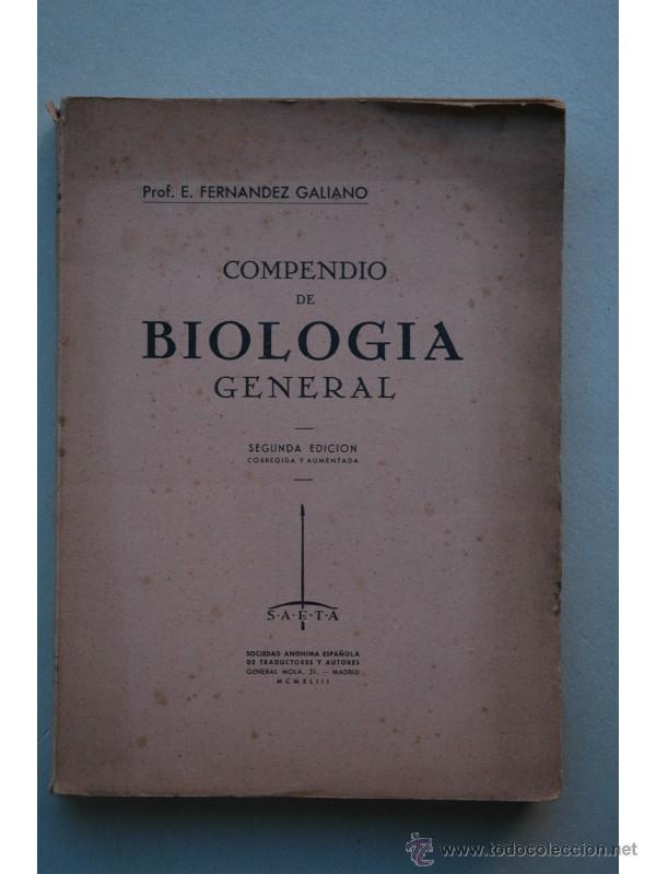 Libros: Compendio de biolog&iacute;a general - FERN&Aacute;NDEZ GALIANO, E. - Foto 1