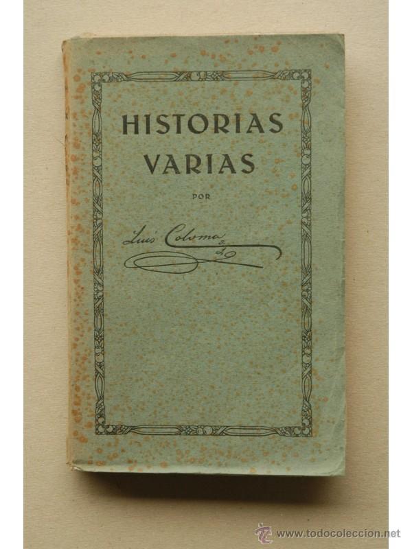 Libros: Historias varias - COLOMA, Luis - Foto 1