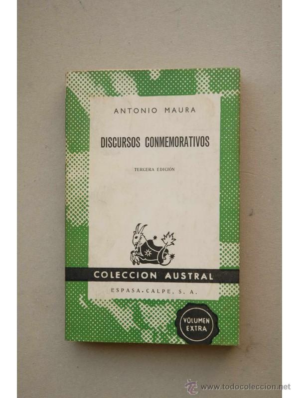 Libros: Discursos conmemorativos - MAURA, Antonio - Foto 1