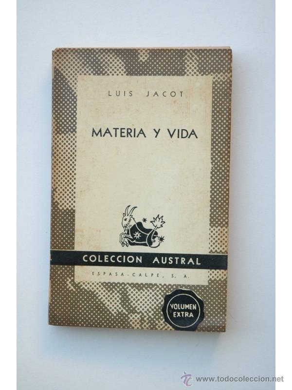 Libros: Materia y vida - JACOT, Luis - Foto 1