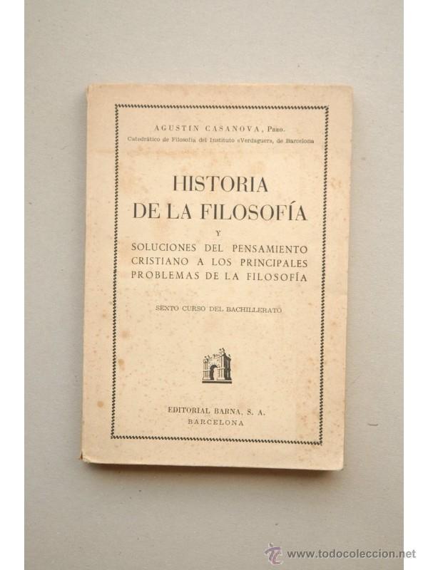 Libros: Historia de la filosof&iacute;a - CASANOVA, Agust&iacute;n (Pbro.) - Foto 1