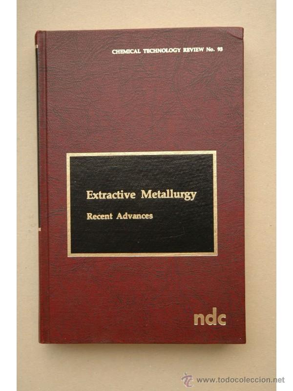 Libros: Extractive metallurgy : recent advances - STEVENSON, Edward J.