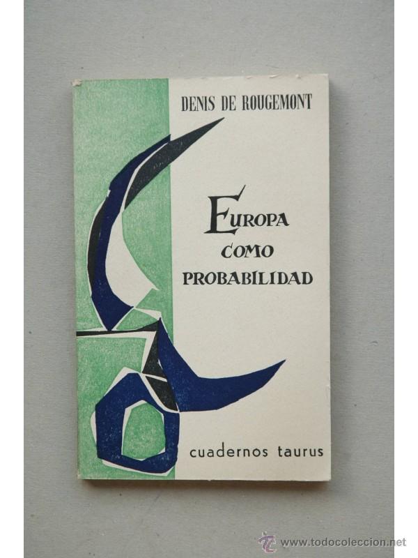 Libros: Europa como probabilidad - ROUGEMONT, Denis de - Foto 1