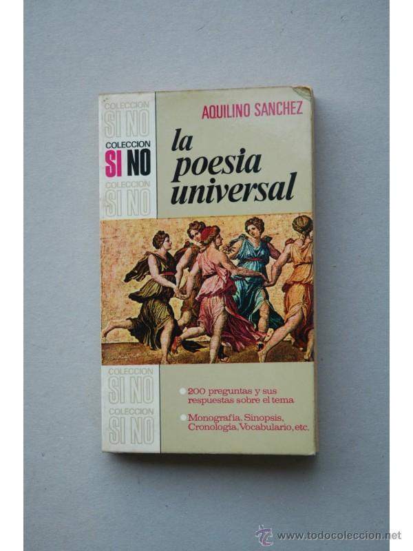 Libros: La poes&iacute;a universal - S&Aacute;NCHEZ, Aquilino - Foto 1