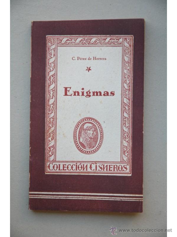 Libros: Enigmas - P&Eacute;REZ DE HERRERA, Crist&oacute;bal - Foto 1